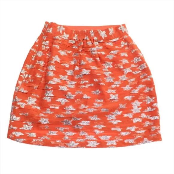 Rococco Sands Orange & Silver Summer Skirt - Picture 1 of 13